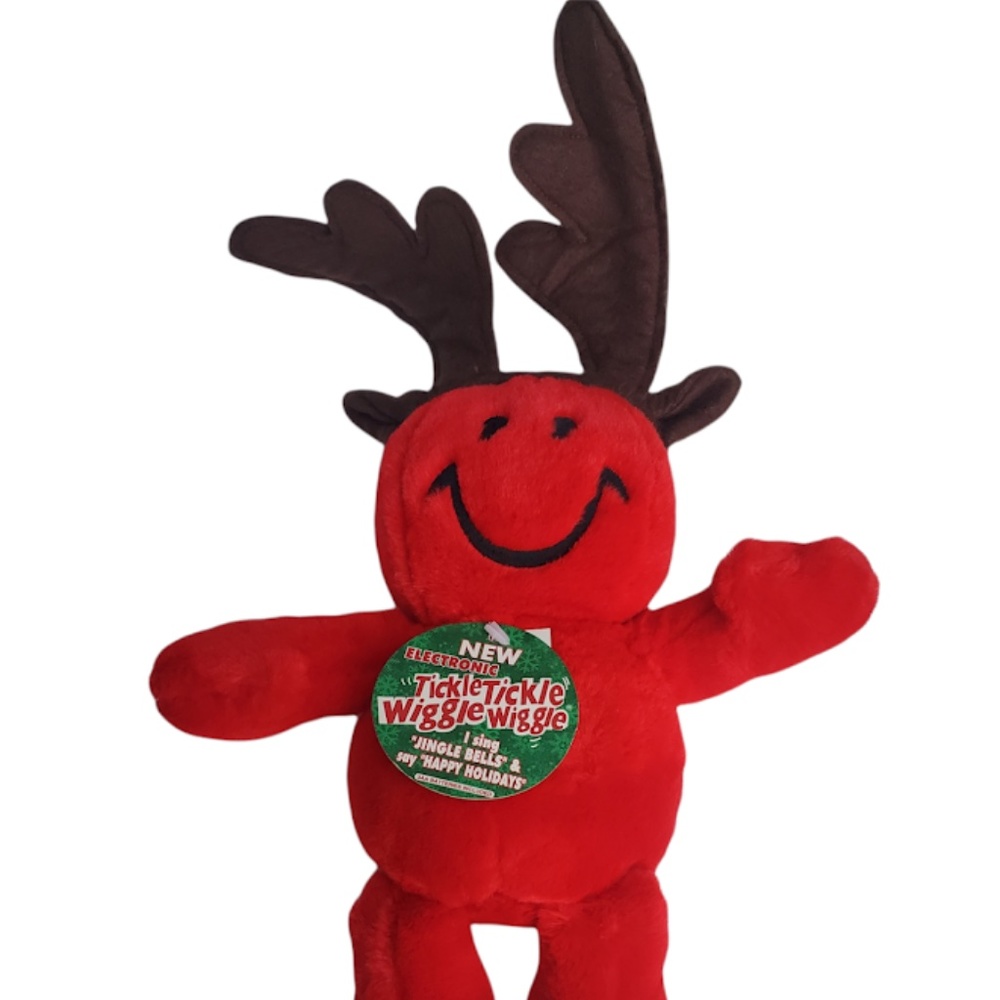 Tickle Tickle Wiggle Wiggle, Plush Say I Sing Jingle Bells & Happy Holidays